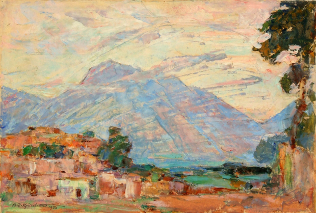 Image - Vasyl H. Krychevsky: Landscape in Venezuela (1950).